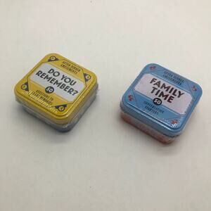 NWT After Dinner Amusements: Do You Remember? &  Family Time Set of Card Games